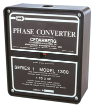 Series 1 Phase Converter - #1100B; 1/4 to 1/2HP - Makers Industrial Supply