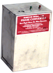 Heavy Duty Static Phase Converter - #3200; 3/4 to 1-1/2HP - Makers Industrial Supply