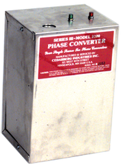 Heavy Duty Static Phase Converter - #3100; 1/4 to 1/2HP - Makers Industrial Supply