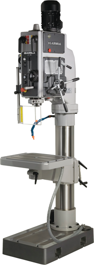 Geared Head Floor Model Drill Press With Mechanical Clutch & Reversing System - Model Number AX40RS - 27'' Swing; 3HP Motor - Makers Industrial Supply