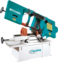 Semi-Automatic Miter Bandsaw - #MS1218VS4 - 10 x 16'' Capacity - 2 HP, 3PH, 230/460V Motor - Makers Industrial Supply