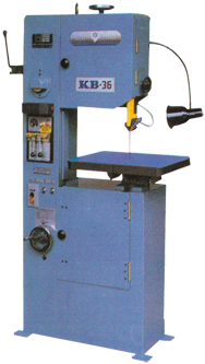 Vertical Bandsaw - #KB363; 8 x 14'' Capacity; 1HP, 3PH, 220V Motor - Makers Industrial Supply