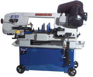 Horizontal/Vertical Bandsaw - #UC180AJ; 7 x 12'' Capacity; 1HP, 1PH, 110/220V Motor - Makers Industrial Supply