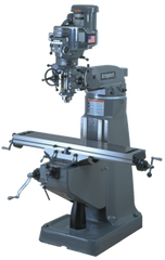 Vertical Mill - R-8 Spindle - 9 x 49'' Table Size - 3HP - 30 min. 2Hp Continuous Run, 3PH, 230V Motor - Makers Industrial Supply