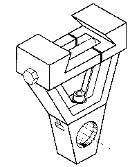 Right Angle Arbor Support for Vertical Milling Machine - Model #HR-OUT-AL-60 - Makers Industrial Supply