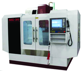 MC30 CNC Machining Center, Travels X-Axis 30",Y-Axis 18", Z-Axis 22" , Table Size 16.5" X 31.5", 25HP 220V 3PH Motor, CAT40 Spindle, Spindle Speeds 60 - 8,500 Rpm, 24 Station High Speed Arm Type Tool Changer - Makers Industrial Supply