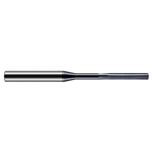 Miniature Reamers - 0.0395″ Reamer Diameter × 0.2810″ (9/32″) Margin Length Carbide Reamer, 4 Flutes, AlTiN Coated