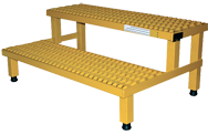 Work Mate Stand with Step - 60 x 24''; 500 lb Capacity - Makers Industrial Supply