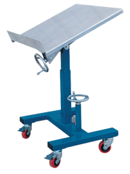 Tilting Work Table - 24 x 24'' 300 lb Capacity; 21-1/2 to 42" Service Range - Makers Industrial Supply