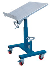 Tilting Work Table - 24 x 24'' 300 lb Capacity; 21-1/2 to 42" Service Range - Makers Industrial Supply