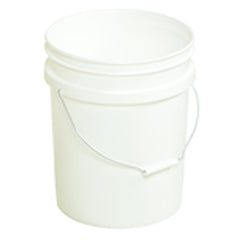 Plastic Pail - Model PAIL54PWS - White - Can be used with liquids up to 190°F - Makers Industrial Supply