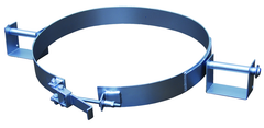 Galvanized Tilting Drum Ring - 30 Gallon - 1200 lbs Lifting Capacity - Makers Industrial Supply