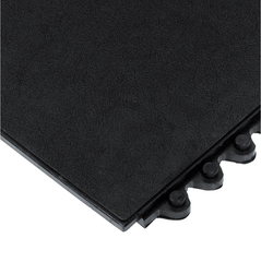 24 / Seven Floor Mat - 3' x 3' x 5/8" Thick (Black Solid All Purpose) - Makers Industrial Supply