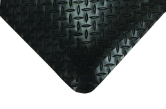 2' x 3' x 11/16" Thick Diamond Comfort Mat - Black - Makers Industrial Supply
