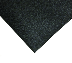 3' x 3' x 3/8" Thick Soft Comfort Mat - Black Pebble Emboss - Makers Industrial Supply