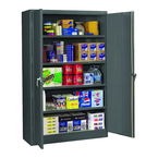 48"W x 24"D x 78"H Storage Cabinet w/400 Lb Capacity per Shelf for Lots of Heavy Duty Storage - Welded Set Up - Makers Industrial Supply