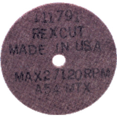 3″ × 1/8″ × 3/8″ - A80GFX - Aluminum Oxide Non-Reinforced Cut-Off Wheel - Makers Industrial Supply