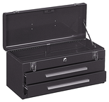 2-Drawer Portable Tool Chest - Model No.220B Brown 9.75H x 8.63D x 20.13''W - Makers Industrial Supply