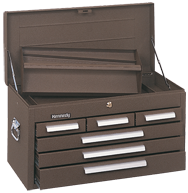 266 6-Drawer Mechanic's Chest - Model No.266B Brown 14.75H x 12D x 26.13''W - Makers Industrial Supply