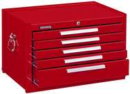 5-Drawer Mechanic's Chest w/ball bearing drawer slides - Model No.2805XR Red 16.63H x 20D x 29''W - Makers Industrial Supply