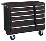 310X 10-Drawer Maintenance Cart - 35'' x 18'' x 39.38'' Brown - Makers Industrial Supply