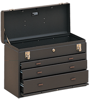 3-Drawer Apprentice Machinists' Chest - Model No.620 Brown 13.63H x 8.5D x 20.13''W - Makers Industrial Supply