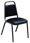 Standard Stack Chair -- 3/4" Square 19-Gauge Steel Tubing/Non-marring Plastic Glides - Makers Industrial Supply