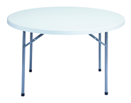 48" Round Blow Molded Folding Table - Makers Industrial Supply