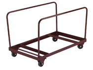Folding Table Dolly - Vertical Holds 8 tables-1/8" Channel Steel Construction - Makers Industrial Supply