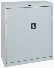 36 x 18 x 42" (Light Gray) - Counter Height Cabinet with Doors - Makers Industrial Supply