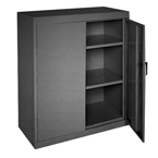 46 x 24 x 42" (Black) - Counter Height Cabinet with Doors - Makers Industrial Supply