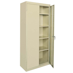 36 x 18 x 72" (Tropic Sand) - Storage Cabinet with Doors - Makers Industrial Supply