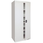 36 x 24 x 78" (Light Gray) - Transport Cabinet with Doors - Makers Industrial Supply