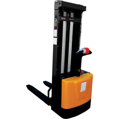 Fixed Powered Lift Stacker 118″ Raised - Exact Industrial Supply