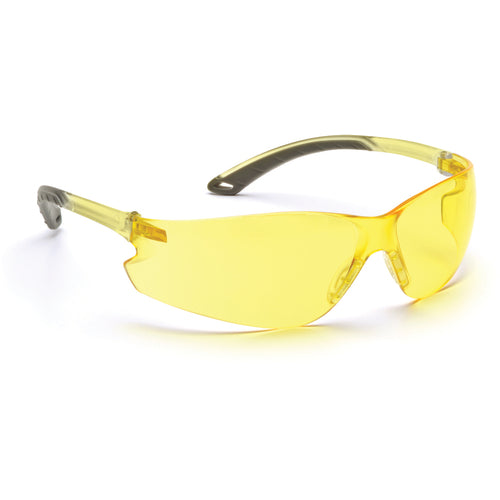 Safety Glasses - Itek, Amber Lens - Makers Industrial Supply