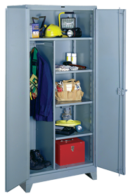 36 x 24 x 78'' (Dove Gray or Putty) - Full Height Storage Cabinet - Makers Industrial Supply