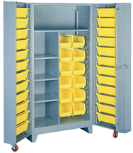 38 x 28 x 76'' (36 Bins Included) - Bin Storage Cabinet - Makers Industrial Supply