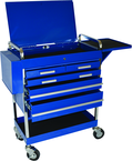 5 Drawer Locking Service Cart 30" L x 16" W x 41" H - Makers Industrial Supply