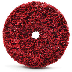 Shur-brite 4″ × 1/2″ × 1/2″ Red Arbor Mounted Stripping Wheel, XCRS