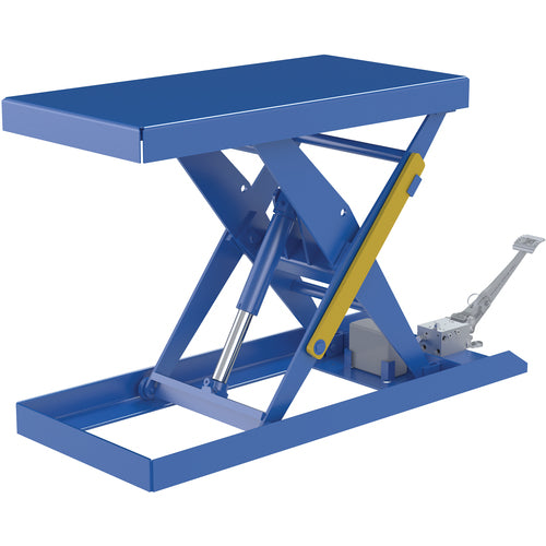 Scissor Lift Table 20 × 40 1000 Foot Pump - Exact Industrial Supply