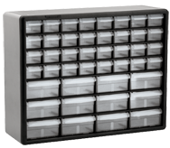 15-13/16 x 6-3/8 x 20'' (44 Compartments) - Plastic Modular Parts Cabinet - Makers Industrial Supply