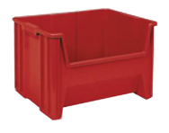 19 x 15-1/4 x 12'' - Red Stak-N-Store Bin - Makers Industrial Supply