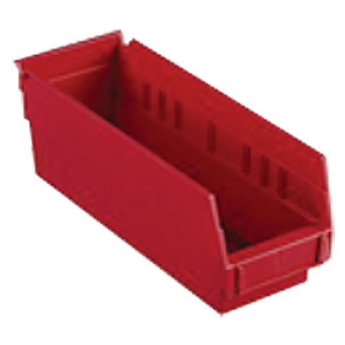 4 1/8″ × 23 5/8″ × 4″ - Red Economy Shelf Bin - Makers Industrial Supply