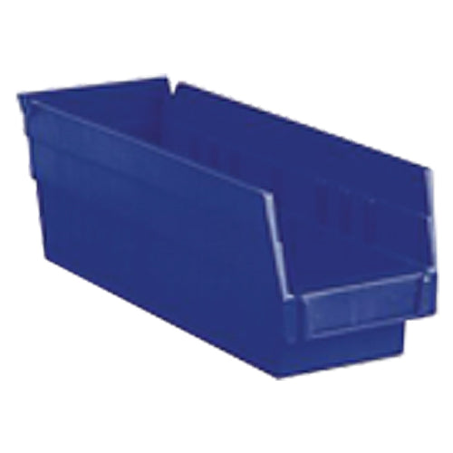 4 1/8″ × 17 7/8″ × 4″ - Blue Economy Shelf Bin - Makers Industrial Supply