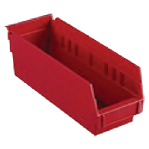 4 1/8″ × 17 7/8″ × 4″ - Red Economy Shelf Bin - Makers Industrial Supply