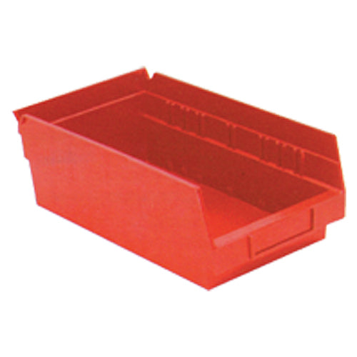 6 5/8″ × 11 5/8″ × 4″ - Red Economy Shelf Bin - Makers Industrial Supply