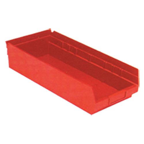 8 3/8″ × 17 7/8″ × 4″ - Red Economy Shelf Bin - Makers Industrial Supply