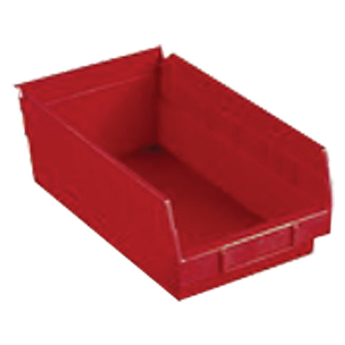 6 5/8″ × 23 5/8″ × 4″ - Red Economy Shelf Bin - Makers Industrial Supply