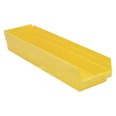 6 5/8″ × 23 5/8″ × 4″ - Yellow Economy Shelf Bin - Makers Industrial Supply