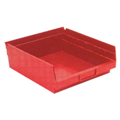 11 1/8″ × 11 5/8″ × 4″ - Red Economy Shelf Bin - Makers Industrial Supply